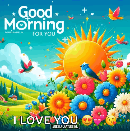 A Poster That Says Good Morning For You GIF