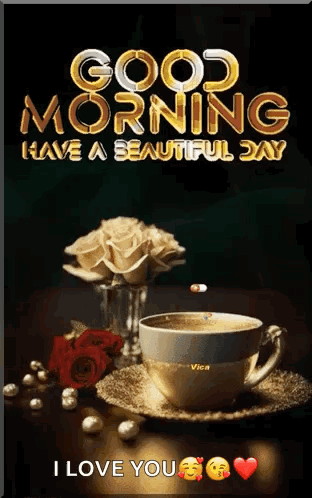 A Poster That Says Good Morning Have A Beautiful Day And I Love You GIF
