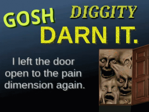 Gosh Darn It Poster GIF