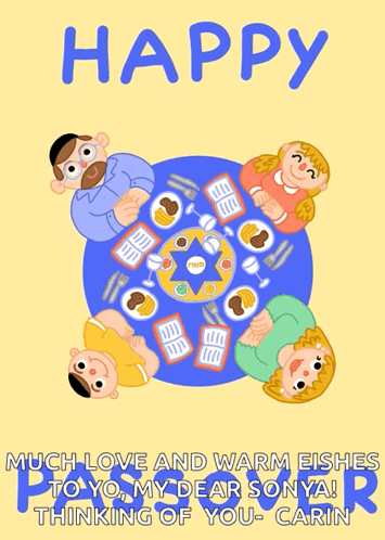 A Poster That Says Happy Much Love And Warm Dishes GIF