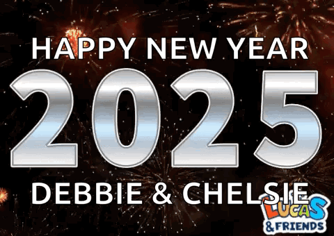 A Poster That Says Happy New Year 2025 GIF