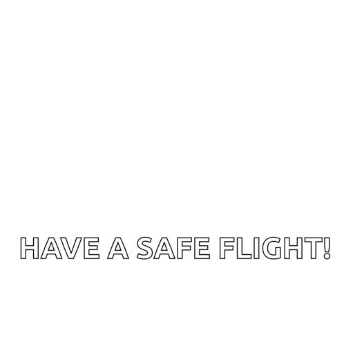 A Poster That Says Have A Safe Flight With An Indian Flag GIF
