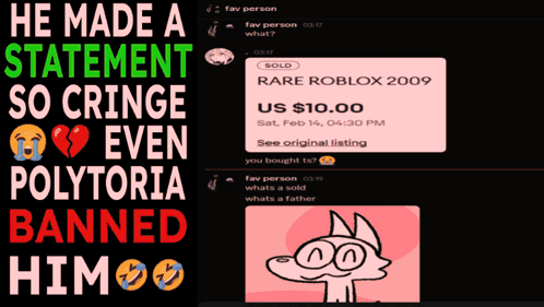 A Poster That Says He Made A Statement So Cringe Even Polytonia Banned Him GIF