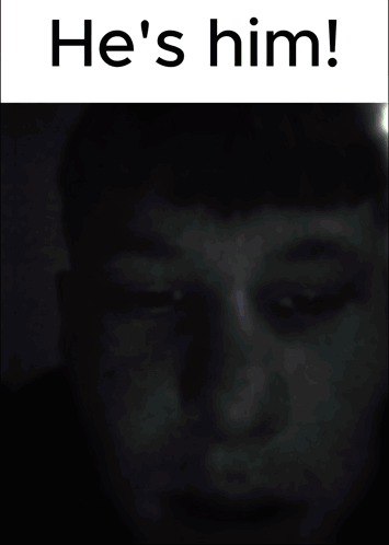 A Poster That Says He 'S Him With A Picture Of A Glowing Object GIF