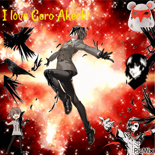 A Poster That Says I Love Coro Akichi GIF