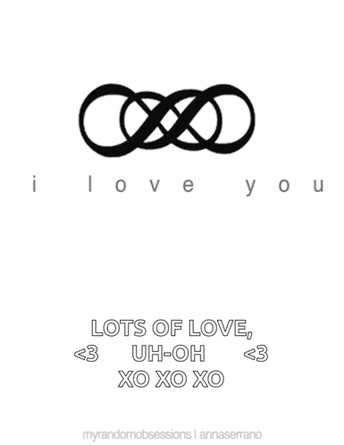 A Poster That Says I Love You Infinity Times Infinity Lots Of Love Uh-Oh Xo Xo Xo GIF