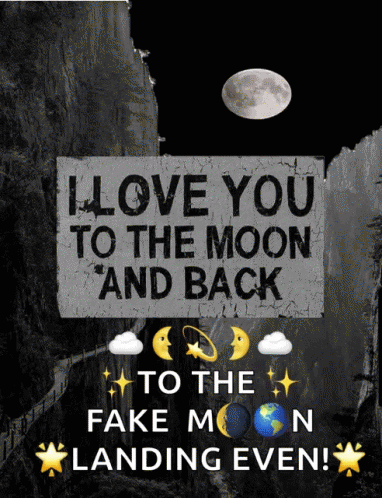 A Poster That Says " I Love You To The Moon And Back " GIF