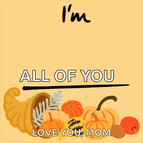 A Poster That Says I 'M Thankful For All Of You GIF