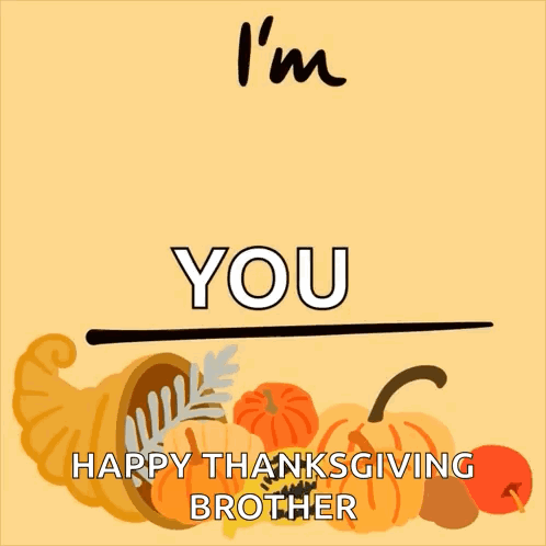 A Poster That Says I 'M Thankful For You GIF