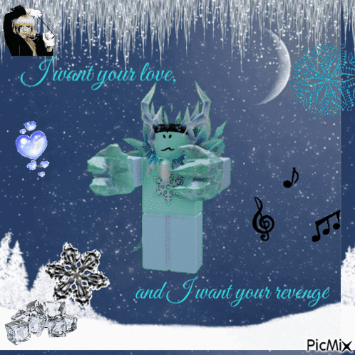 A Poster That Says I Want Your Love And I Want Your Revenge On It GIF