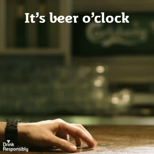 Poster Saying Its Beer O Clock GIF