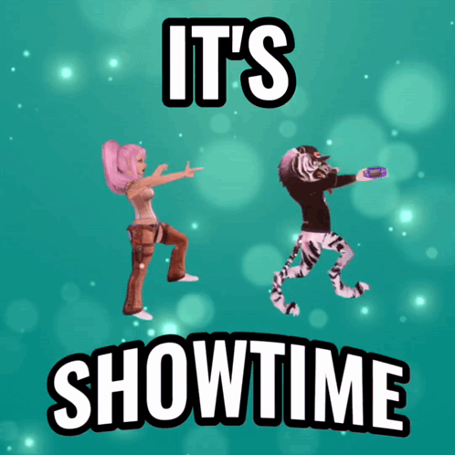 A Poster That Says ' It 'S Showtime ' On The Top GIF