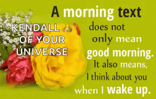 A Poster That Says Kendall Of Your Universe On It GIF