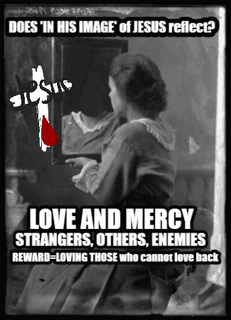 A Poster That Says Love And Mercy Strangers Others And Enemies GIF