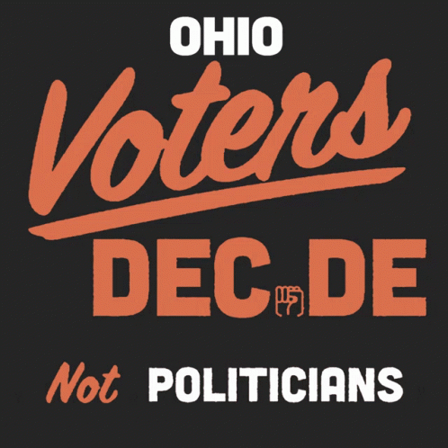 A Poster That Says Ohio Voters Decide GIF