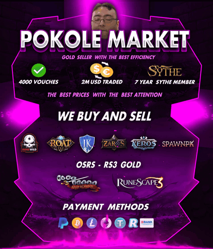 A Poster That Says ' Pokole Market ' At The Top GIF