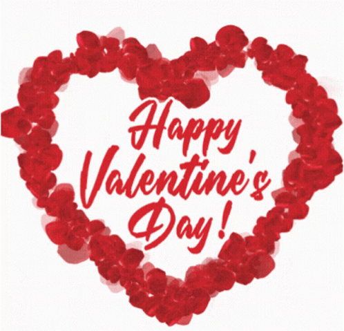 A Poster That Says Shine On Happy Valentine 'S Day On It GIF