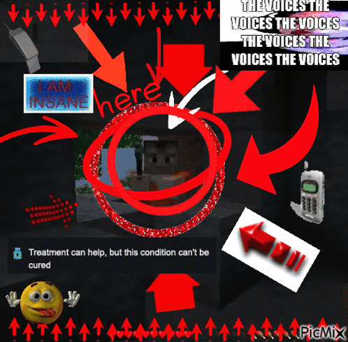 A Poster That Says The Voices The Voices The Voices The Voices The Voices The Voices The Voices The Voices GIF