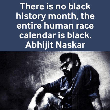 A Poster That Says There Is No Black History Month Entire Human Race Calendar Is Black GIF