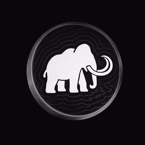 A Poster That Says Think Like A Mammut And Behave Like One GIF