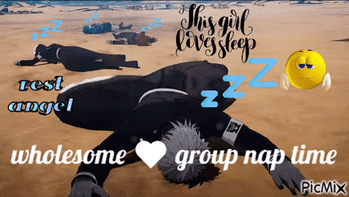 A Poster That Says " This Girl Lives Sleep " And " Rest Angel " GIF