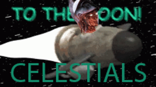 A Poster That Says To The Moon Celestials GIF