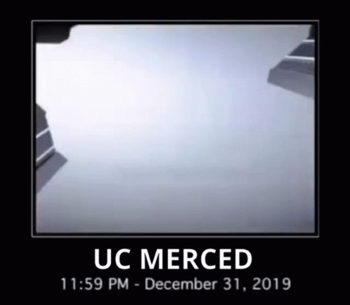 A Poster That Says Uc Merced At The Top Of It GIF