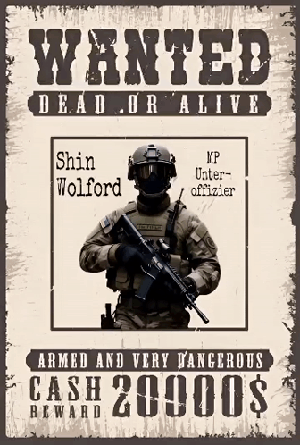 A Poster That Says Wanted Dead Or Alive On It GIF