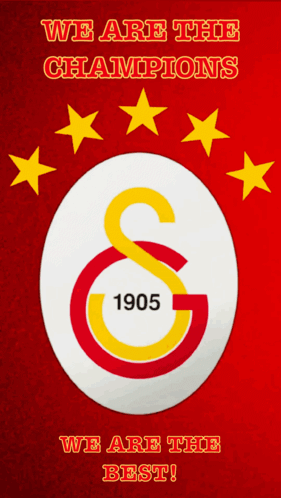 A Poster That Says ' We Are The Champions We Are The Best ' On It GIF