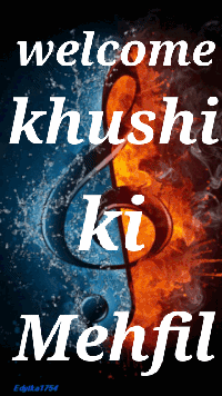 A Poster That Says Welcome Khushi Ki Mehfo On It GIF