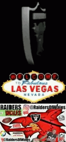 A Poster That Says " Welcome To Fabulous Las Vegas Nevada " GIF