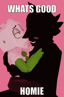 A Poster That Says What 'S Good Homie On The Bottom GIF