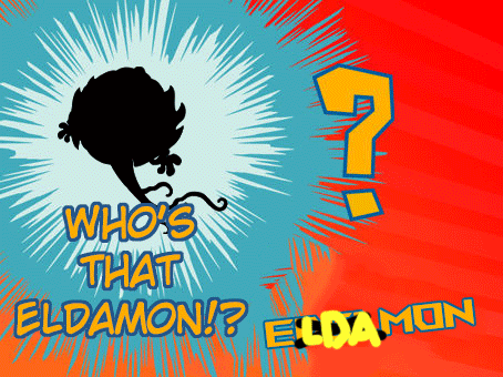 a poster that says who 's that eldamon