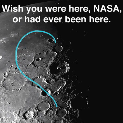 A Poster That Says Wish You Were Here Nasa Or Had Ever Been Here On It GIF