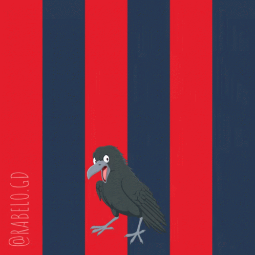 A Poster With A Cartoon Bird And The Words Vamos Ciclon GIF