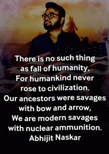 A Poster With A Quote By Abhijit Naskar GIF