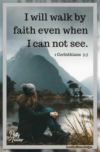 A Poster With A Quote From 1 Corinthians 5 7 On It GIF