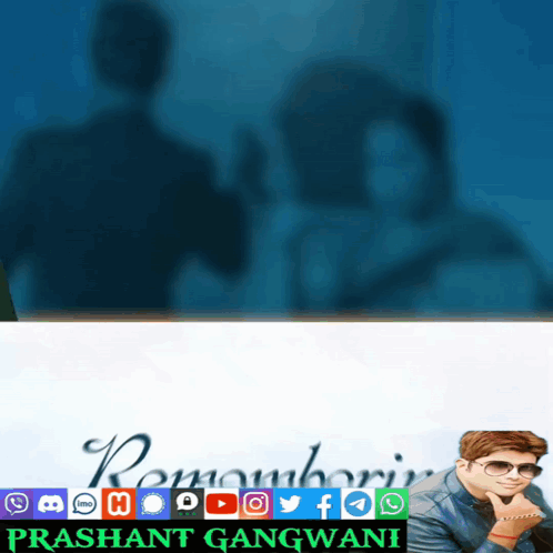 a poster with the name prashant gangwani on the bottom right