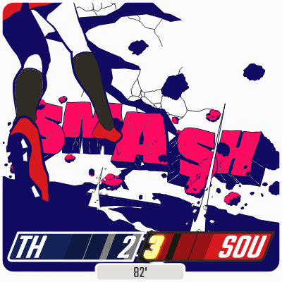 A Poster With The Word Smash On It And The Number 82 On It GIF