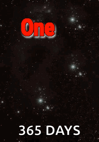 A Poster With The Words One Day At A Time 365 Days GIF