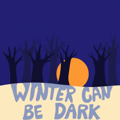 A Poster With Trees And The Words You Are Not Alone GIF