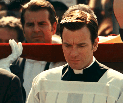A Priest Is Carrying A Coffin With The Words Arkvgifs Tumblr Written On The Bottom GIF