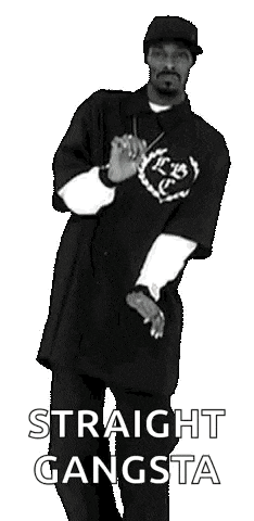 A Pug Wearing A Hat And A Shirt That Says Straight Gangsta On It GIF