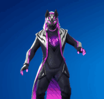 A Purple And Black Character With A Purple Tail GIF