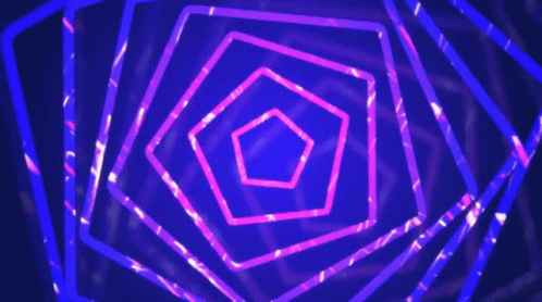 A Purple And Blue Background With A Geometric Pattern GIF