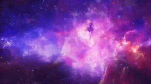 A Purple And Blue Galaxy With A Lot Of Stars In It GIF