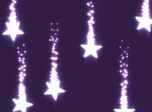 A Purple Background With A Lot Of Stars Falling From The Sky . GIF