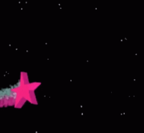 a purple background with a pink star and the words text m on it