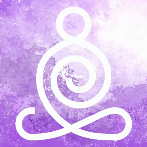 A Purple Background With A Swirl In The Middle GIF