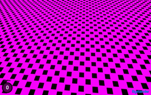 A Purple Background With Black Squares And A Button That Says 0 GIF